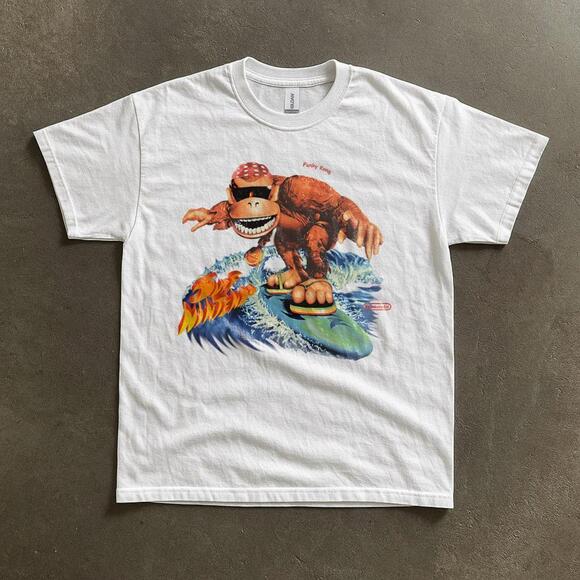 Other - 1995 Funky Kong Surf Black Gildan T-Shirt